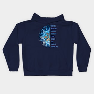 Winter Snowflake Kids Hoodie